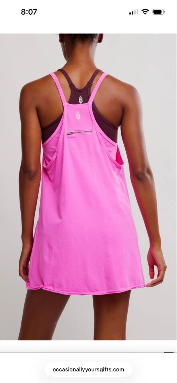 Hot pink Free People FP Movement Hot Shot Mini Dress